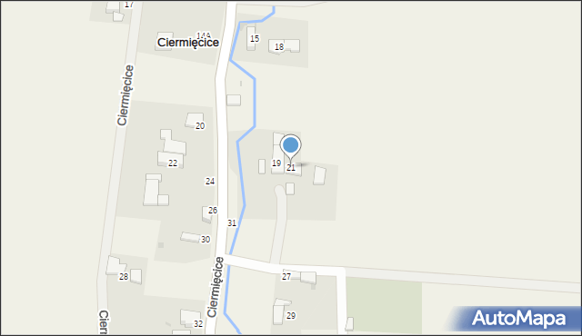 Ciermięcice, Ciermięcice, 21, mapa Ciermięcice