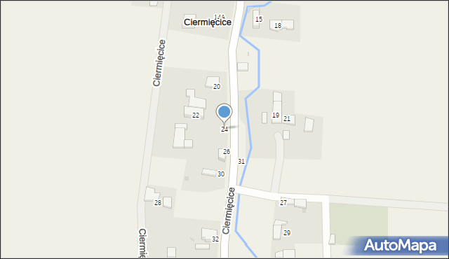 Ciermięcice, Ciermięcice, 24, mapa Ciermięcice