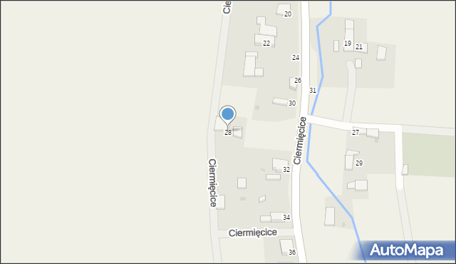 Ciermięcice, Ciermięcice, 28, mapa Ciermięcice