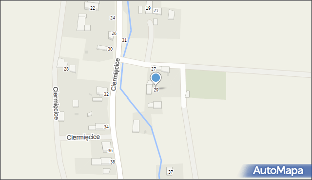 Ciermięcice, Ciermięcice, 29, mapa Ciermięcice
