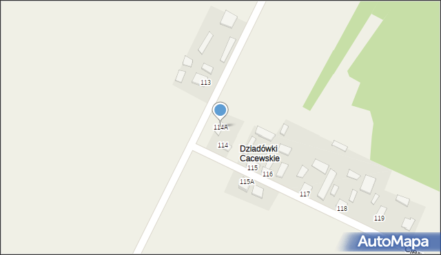 Cierno-Żabieniec, Cierno-Żabieniec, 114A, mapa Cierno-Żabieniec