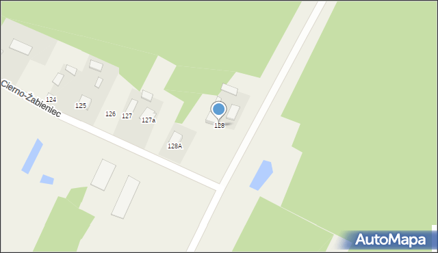 Cierno-Żabieniec, Cierno-Żabieniec, 128, mapa Cierno-Żabieniec
