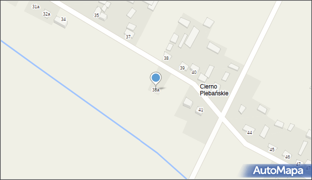 Cierno-Żabieniec, Cierno-Żabieniec, 38a, mapa Cierno-Żabieniec