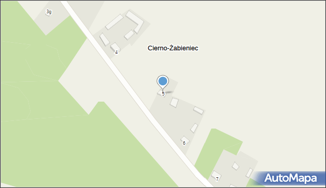 Cierno-Żabieniec, Cierno-Żabieniec, 5, mapa Cierno-Żabieniec