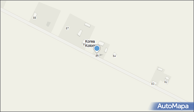 Cierno-Żabieniec, Cierno-Żabieniec, 85, mapa Cierno-Żabieniec