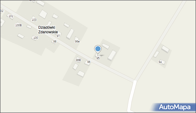 Cierno-Żabieniec, Cierno-Żabieniec, 95a, mapa Cierno-Żabieniec