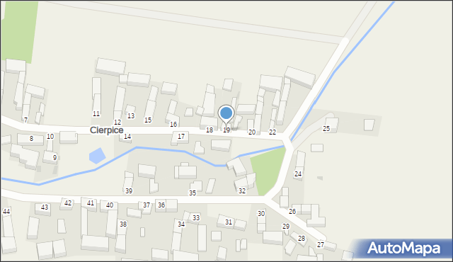 Cierpice, Cierpice, 19, mapa Cierpice