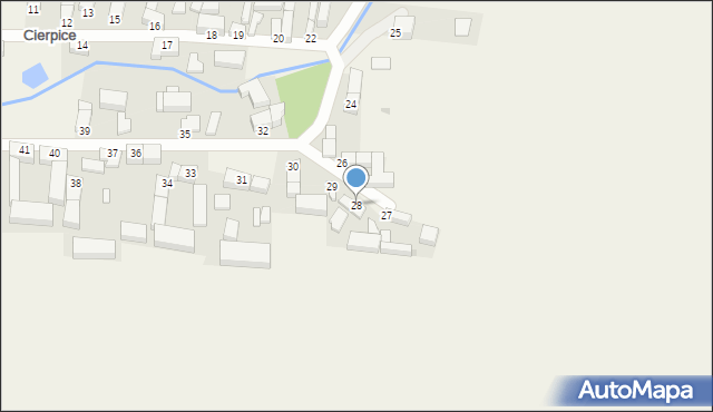 Cierpice, Cierpice, 28, mapa Cierpice