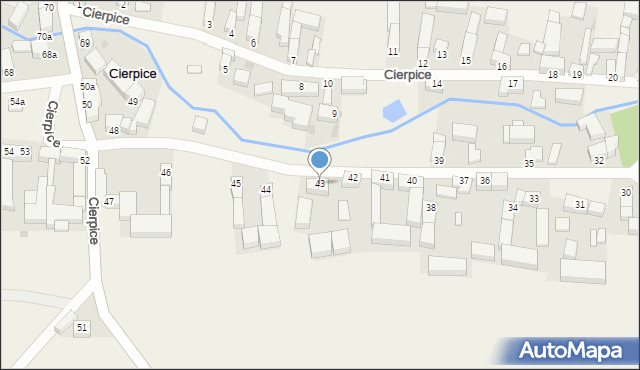 Cierpice, Cierpice, 43, mapa Cierpice