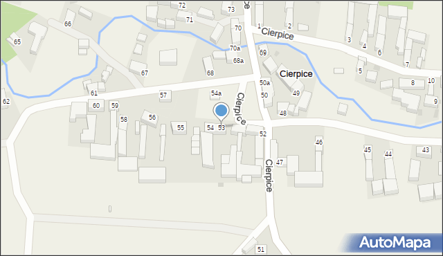 Cierpice, Cierpice, 53, mapa Cierpice