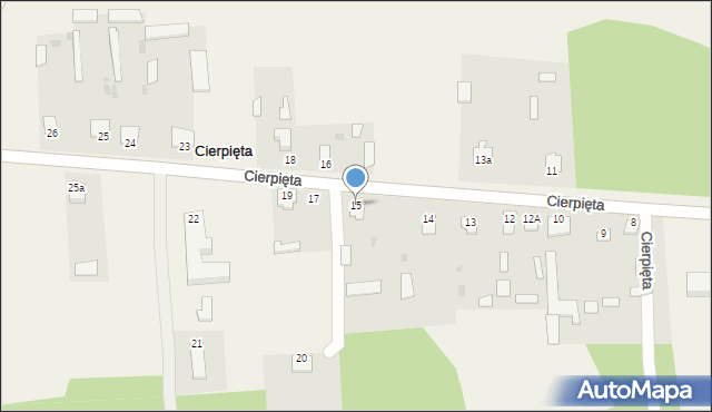 Cierpięta, Cierpięta, 15, mapa Cierpięta