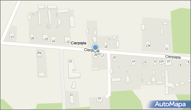 Cierpięta, Cierpięta, 19, mapa Cierpięta