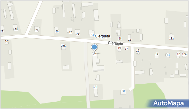 Cierpięta, Cierpięta, 22, mapa Cierpięta