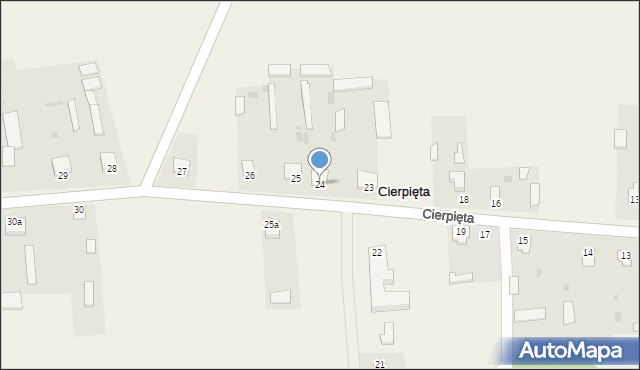 Cierpięta, Cierpięta, 24, mapa Cierpięta