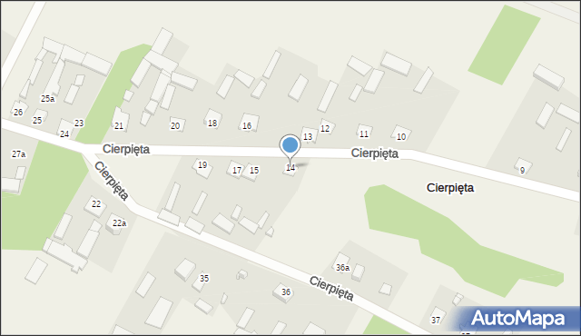 Cierpięta, Cierpięta, 14, mapa Cierpięta