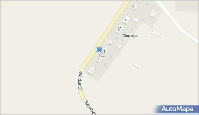 Cierpięta, Cierpięta, 2b, mapa Cierpięta