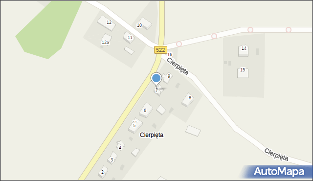 Cierpięta, Cierpięta, 7, mapa Cierpięta