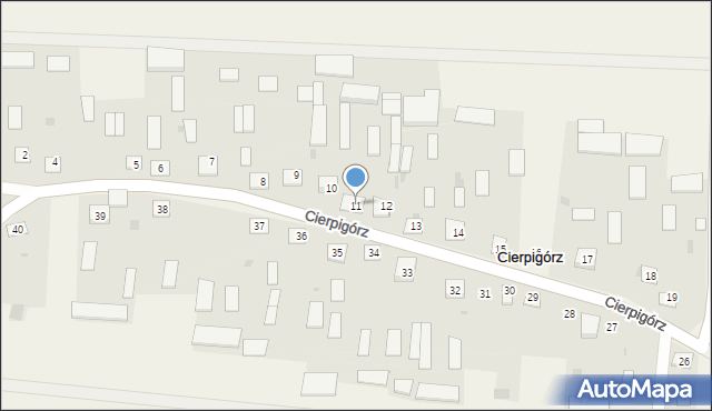 Cierpigórz, Cierpigórz, 11, mapa Cierpigórz