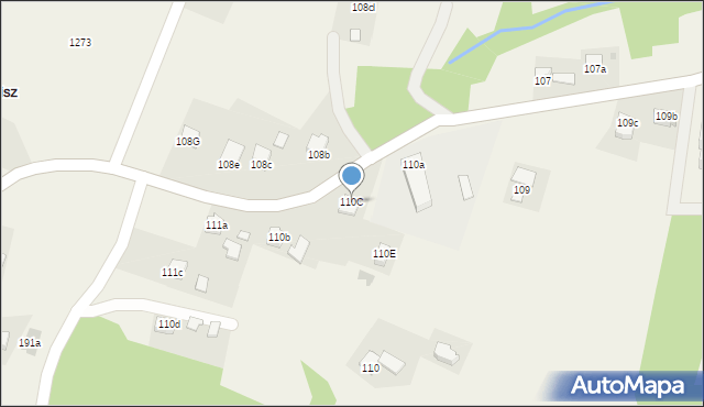 Cierpisz, Cierpisz, 110C, mapa Cierpisz