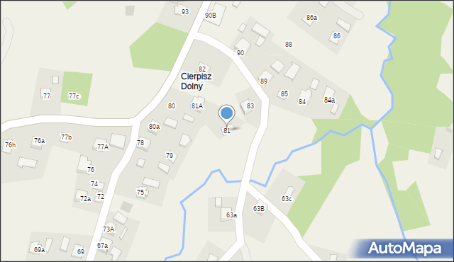 Cierpisz, Cierpisz, 81, mapa Cierpisz