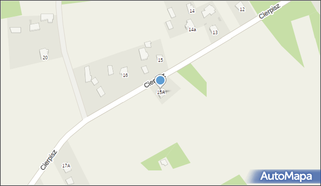 Cierpisz, Cierpisz, 15A, mapa Cierpisz