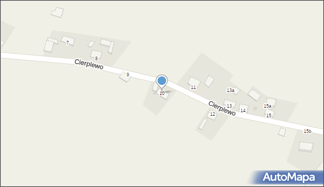 Cierplewo, Cierplewo, 10, mapa Cierplewo
