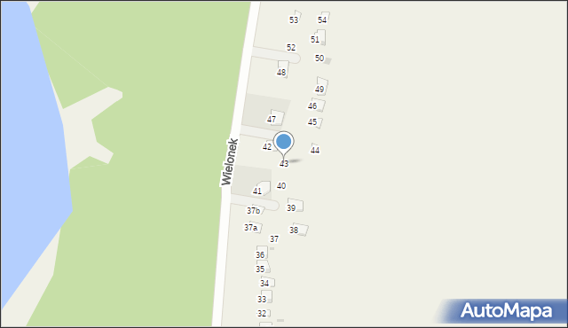 Cierplewo, Cierplewo, 43, mapa Cierplewo