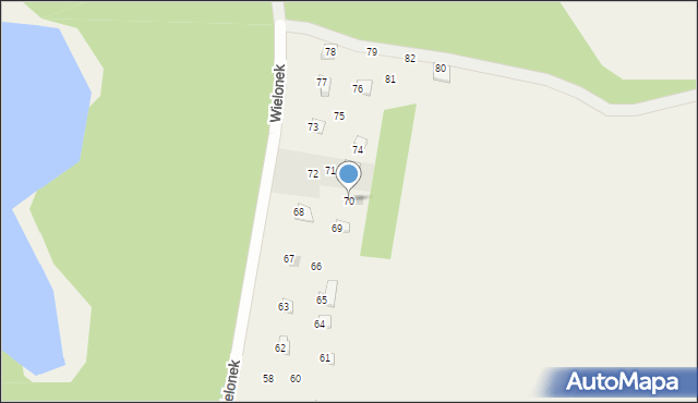 Cierplewo, Cierplewo, 70, mapa Cierplewo