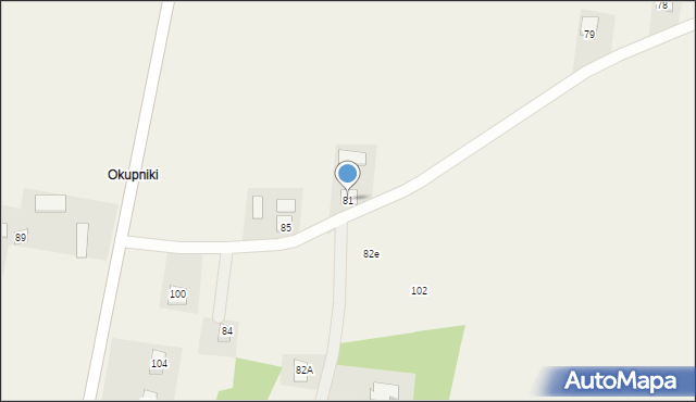 Cieśle, Cieśle, 81, mapa Cieśle