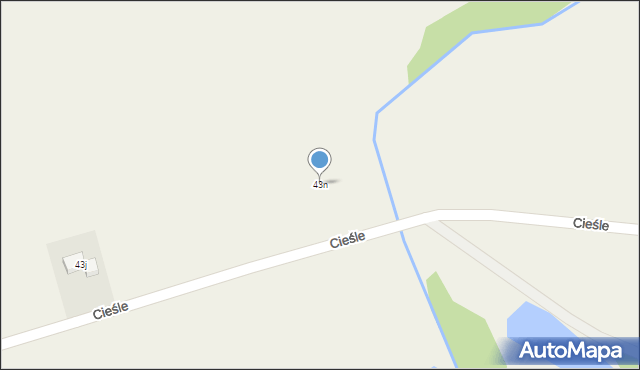 Cieśle, Cieśle, 43n, mapa Cieśle