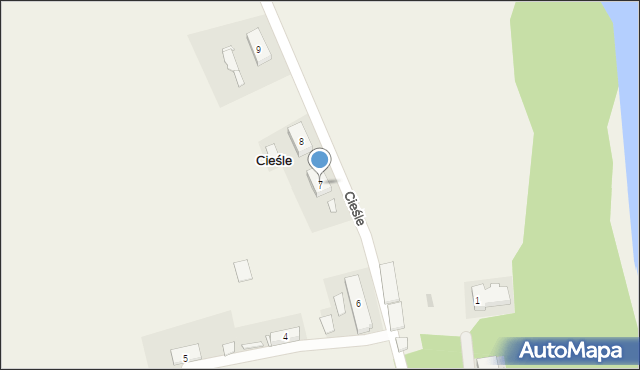 Cieśle, Cieśle, 7, mapa Cieśle