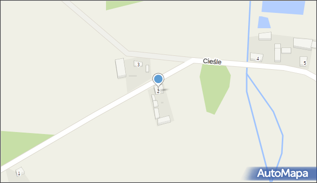 Cieśle, Cieśle, 2, mapa Cieśle