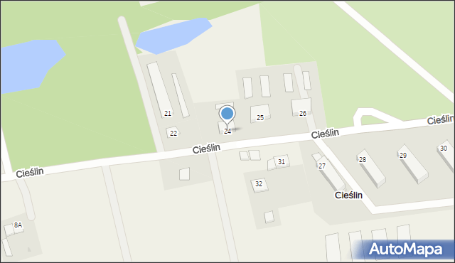 Cieślin, Cieślin, 24, mapa Cieślin