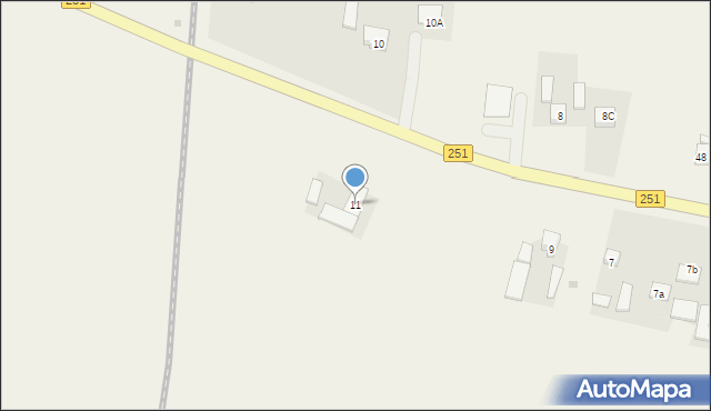 Cieślin, Cieślin, 11, mapa Cieślin