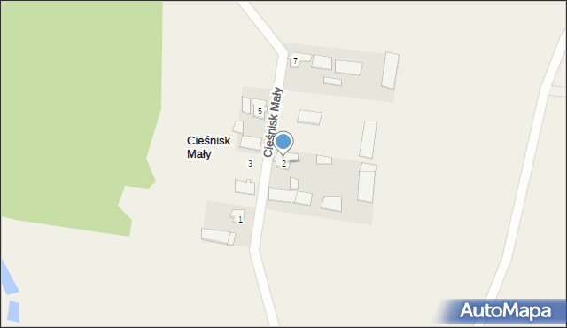 Cieśnisk Mały, Cieśnisk Mały, 2, mapa Cieśnisk Mały