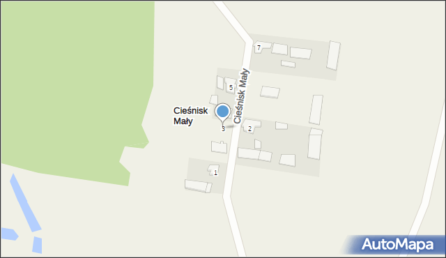 Cieśnisk Mały, Cieśnisk Mały, 3, mapa Cieśnisk Mały