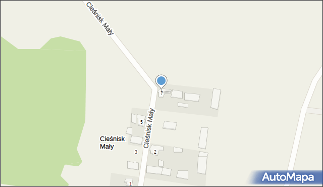 Cieśnisk Mały, Cieśnisk Mały, 7, mapa Cieśnisk Mały