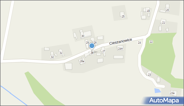 Cieszanowice, Cieszanowice, 28, mapa Cieszanowice