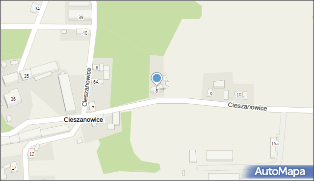 Cieszanowice, Cieszanowice, 8, mapa Cieszanowice