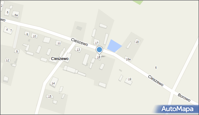 Cieszewo, Cieszewo, 16, mapa Cieszewo