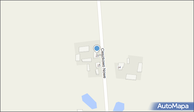 Cieszkowo Nowe, Cieszkowo Nowe, 13, mapa Cieszkowo Nowe