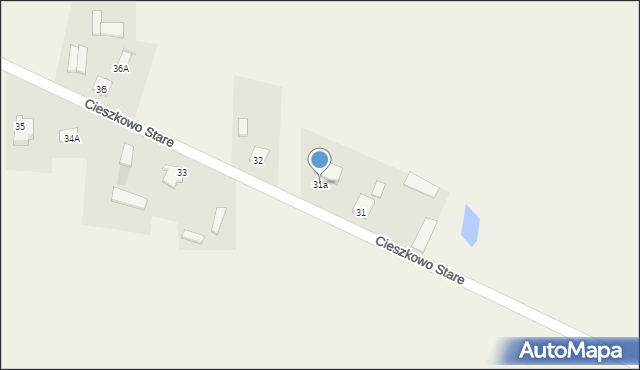 Cieszkowo Stare, Cieszkowo Stare, 31a, mapa Cieszkowo Stare