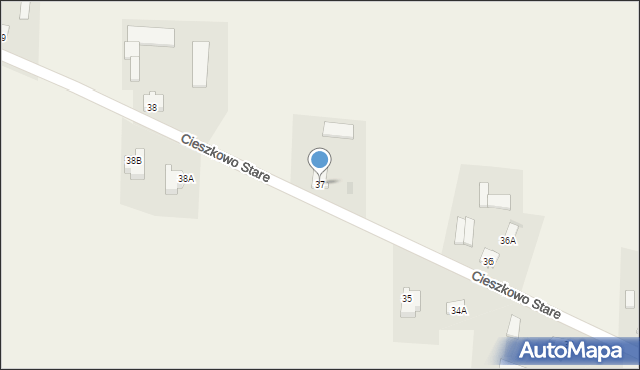 Cieszkowo Stare, Cieszkowo Stare, 37, mapa Cieszkowo Stare