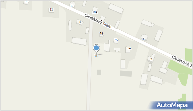 Cieszkowo Stare, Cieszkowo Stare, 7c, mapa Cieszkowo Stare