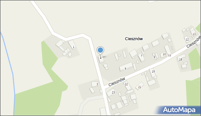 Ciesznów, Ciesznów, 4, mapa Ciesznów