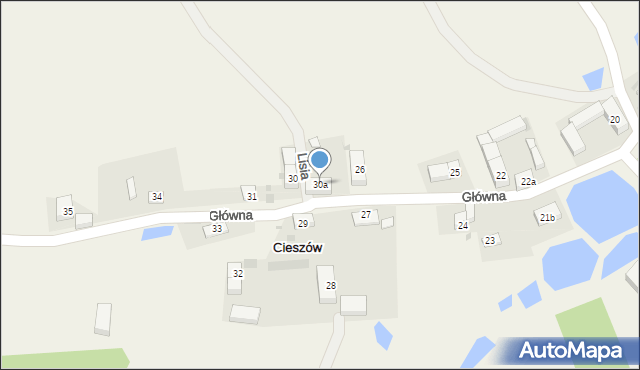 Cieszów, Cieszów, 30a, mapa Cieszów