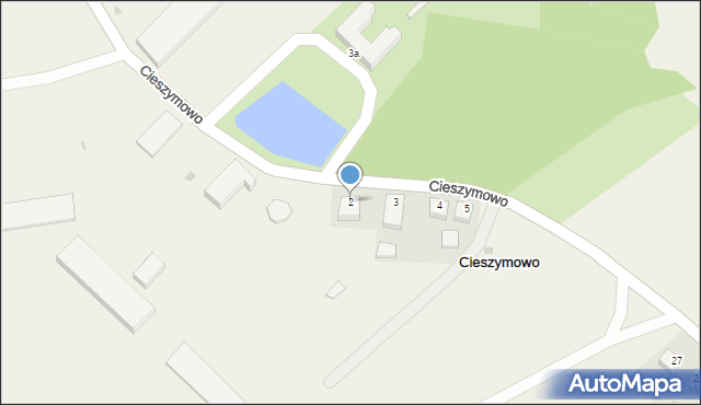 Cieszymowo, Cieszymowo, 2, mapa Cieszymowo