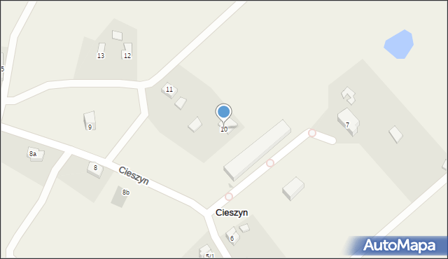 Cieszyn, Cieszyn, 10, mapa Cieszyna