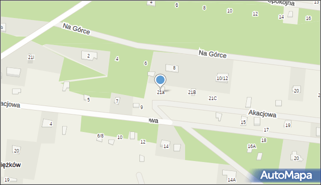 Ciężków, Ciężków, 21a, mapa Ciężków