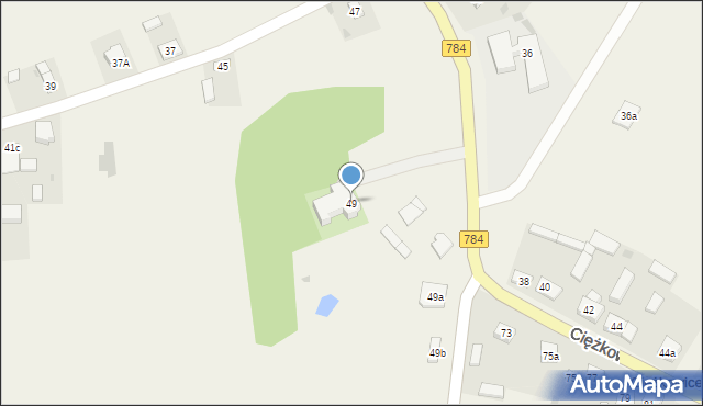 Ciężkowice, Ciężkowice, 49, mapa Ciężkowice
